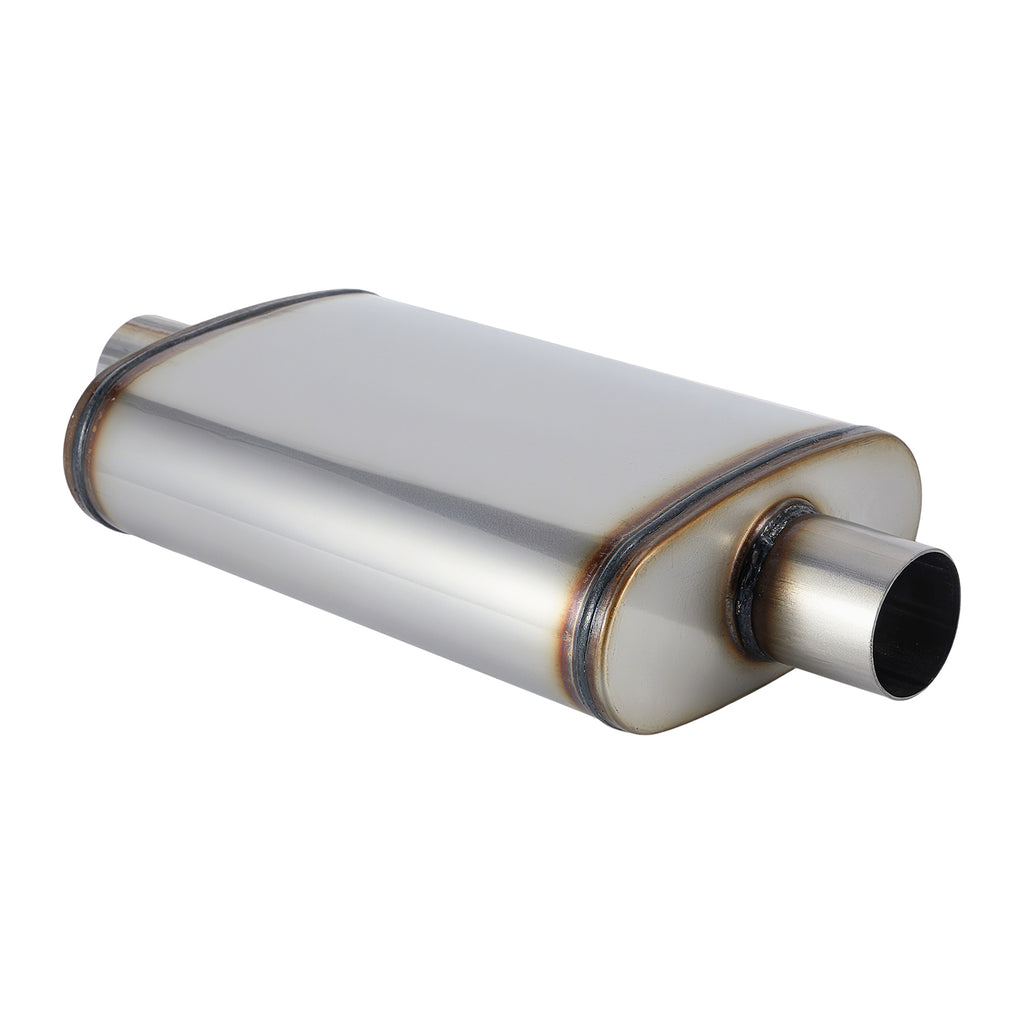 Chambered Muffler – Center-In / Center-Out – 2", 2.25", 2.5", 3" (C Series)
