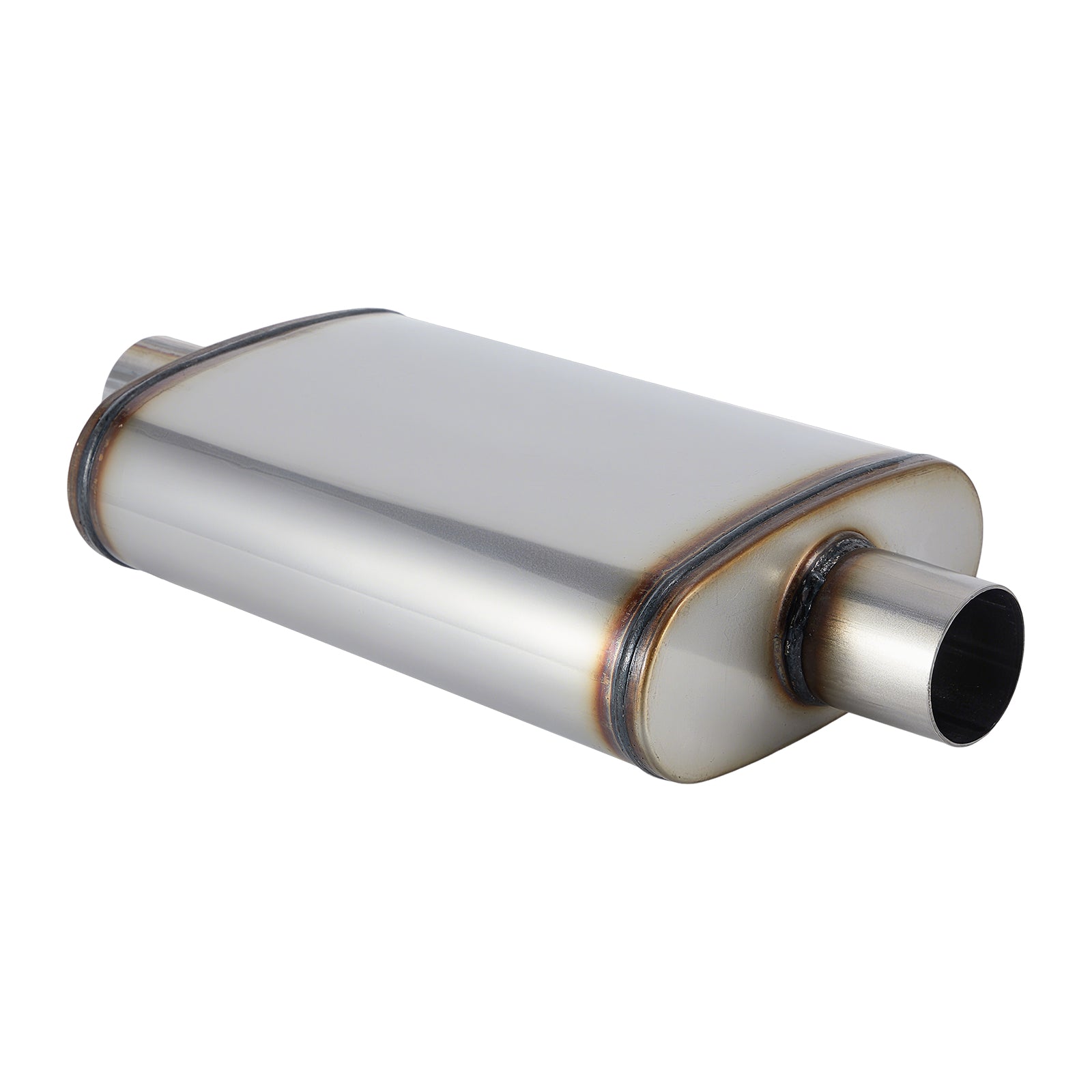 Chambered Muffler – Center-In / Center-Out – 2", 2.25", 2.5", 3" (C Series)
