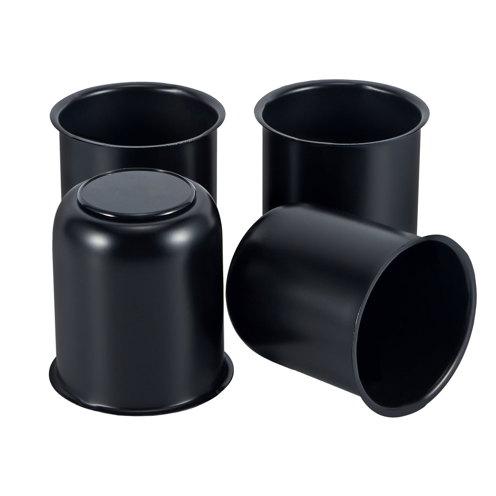Matte Black Lug Nut Cover – Squat Dome – 3.62" × 3.19" (LT7 BK)