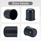 Matte Black Lug Nut Cover – Squat Dome – 3.62" × 3.19" (LT7 BK) - view 7