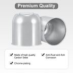 Lug Nut Cover – Dome Cylinder – 4.29" × 4.25" – Stainless / Black - view 5