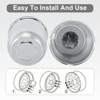 Lug Nut Cover – Dome Cylinder – 4.29" × 4.25" – Stainless / Black - view 8