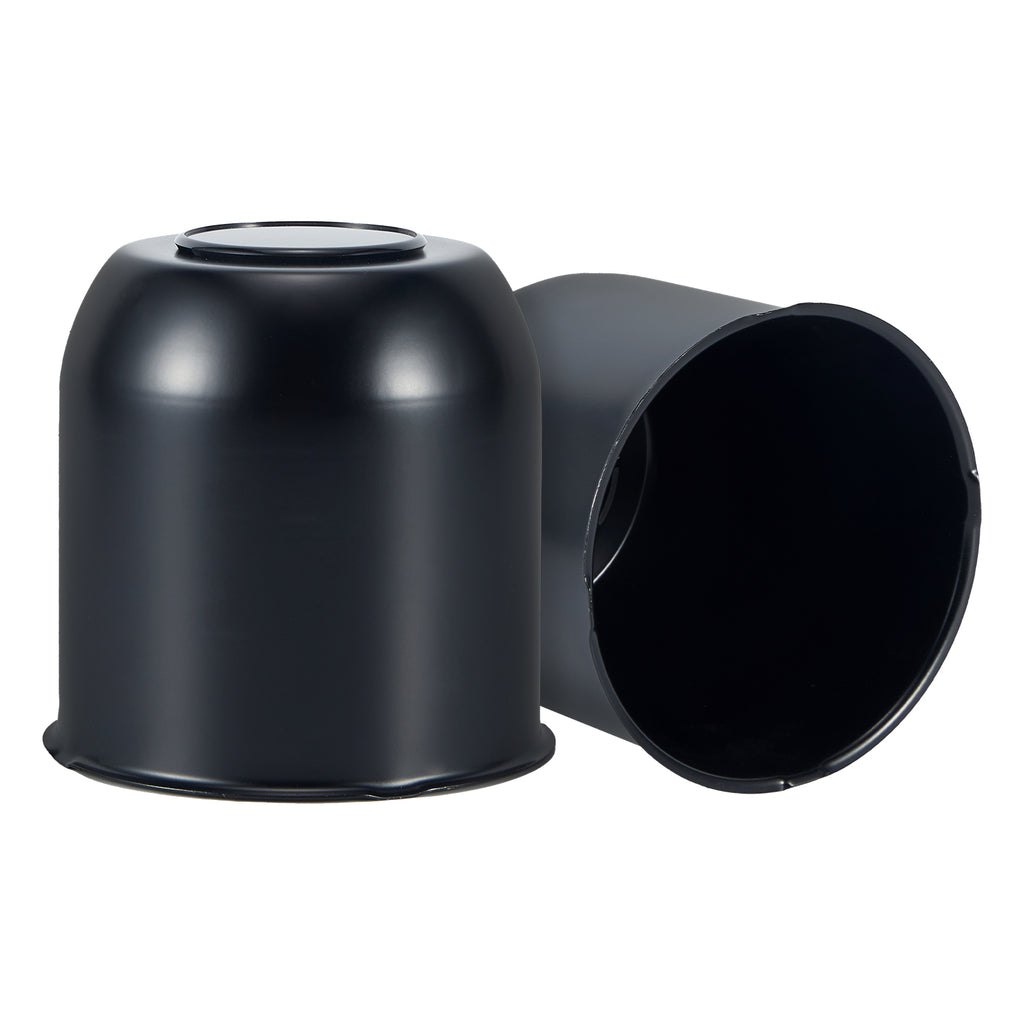 Lug Nut Cover – Dome Cylinder – 4.29" × 4.25" – Stainless / Black (LT8)