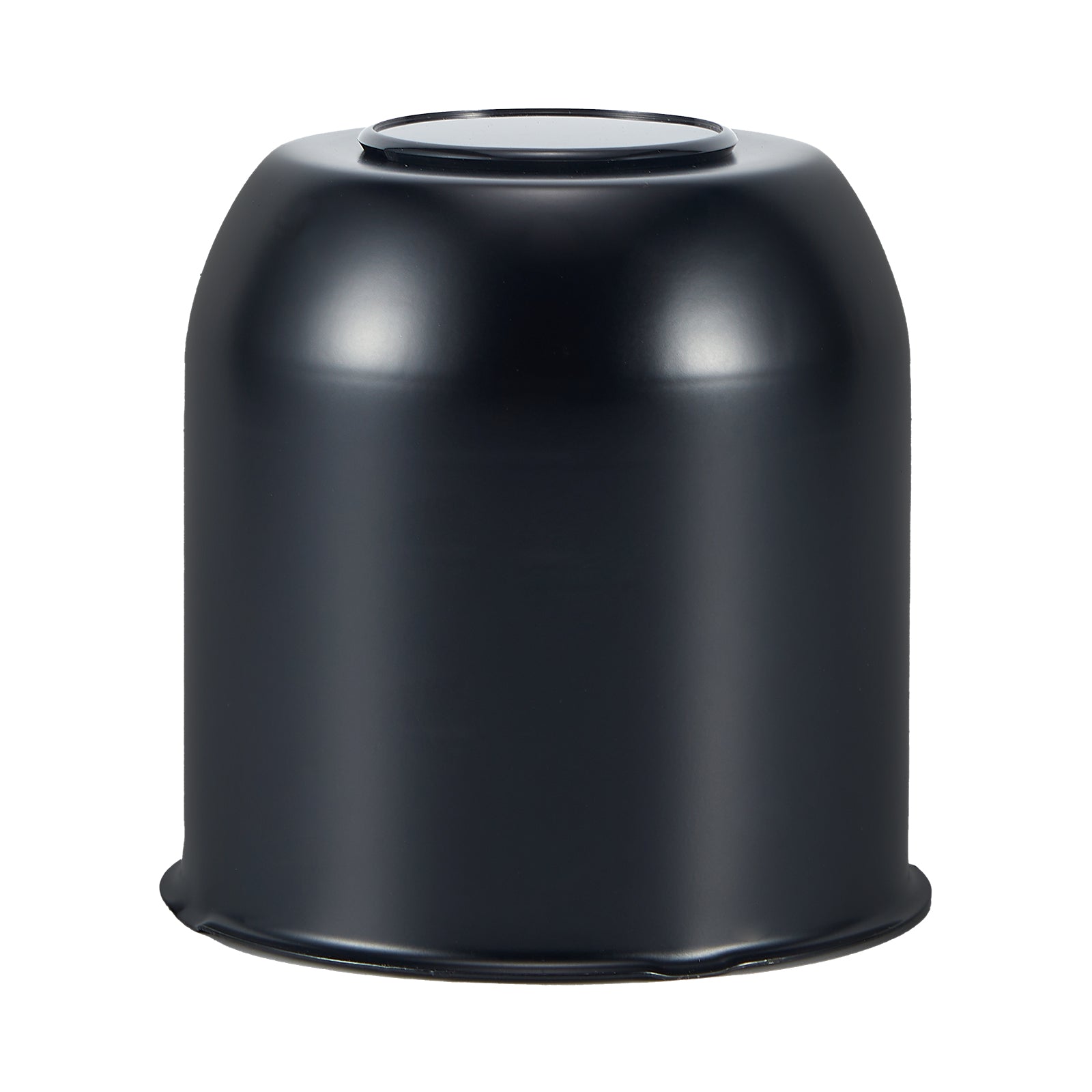 Lug Nut Cover – Dome Cylinder – 4.29" × 4.25" – Stainless / Black (LT8)