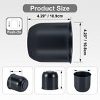 Lug Nut Cover – Dome Cylinder – 4.29" × 4.25" – Stainless / Black - view 13