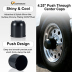 Lug Nut Cover – Dome Cylinder – 4.29" × 4.25" – Stainless / Black - view 14