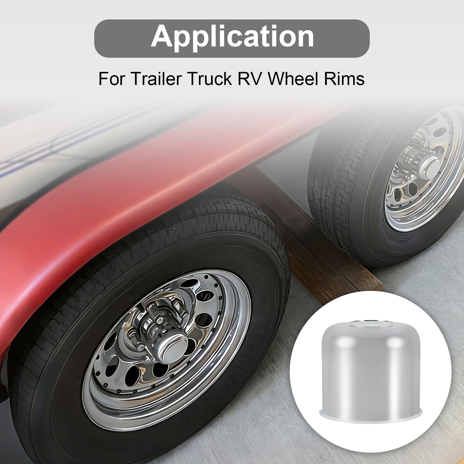 Chrome Lug Nut Cover – Tall Dome Cylinder – 4.33" × 4.88" (LT9)