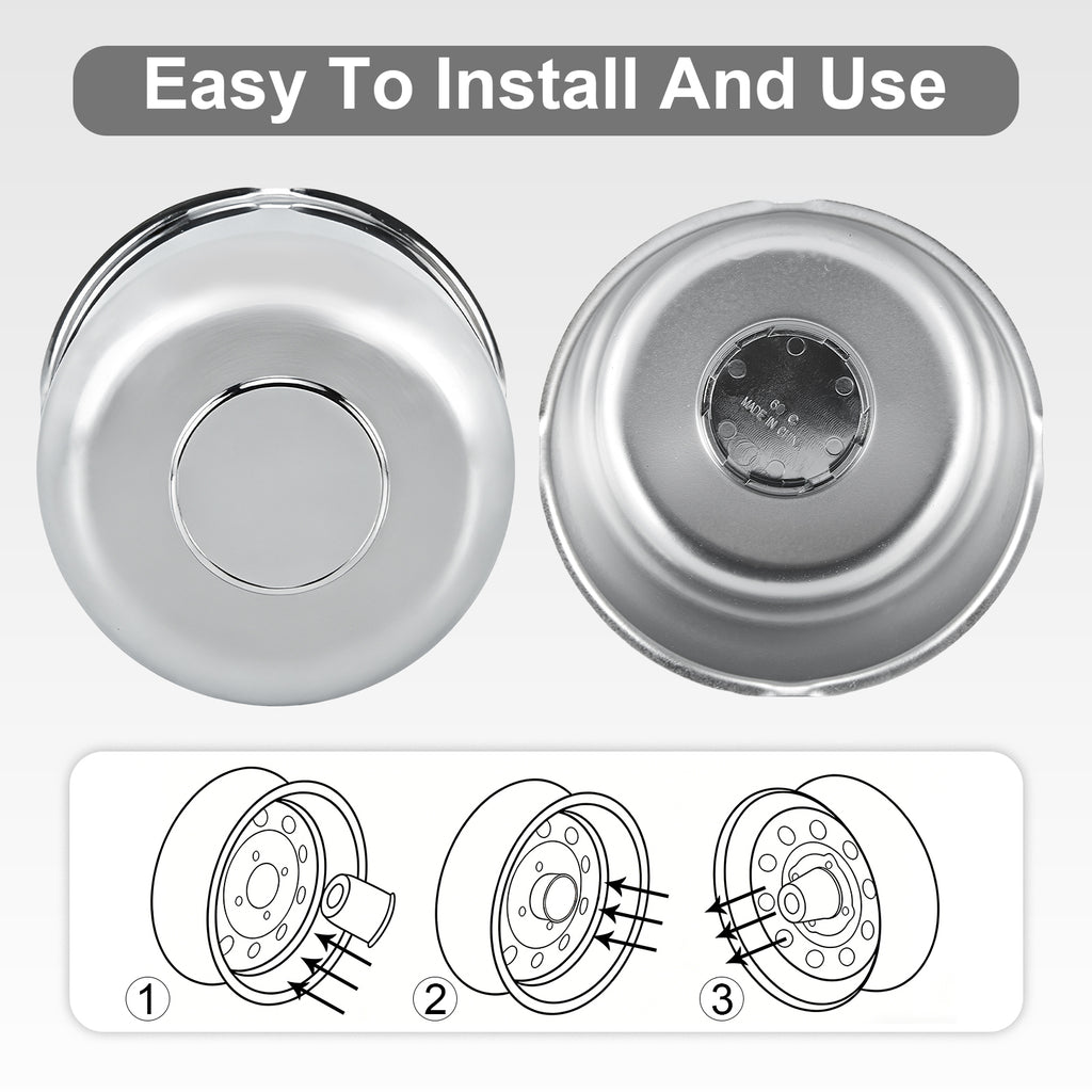 Chrome Lug Nut Cover – Tall Dome Cylinder – 4.33" × 4.88" (LT9)