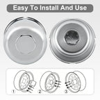 Chrome Lug Nut Cover – Tall Dome Cylinder – 4.33" × 4.88" - view 9