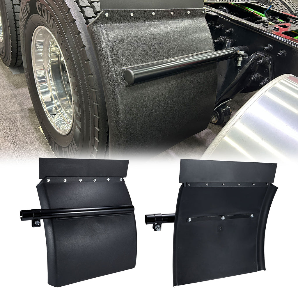 Black 24" Quarter Fender with Mounting Bracket (PL-3001-24)