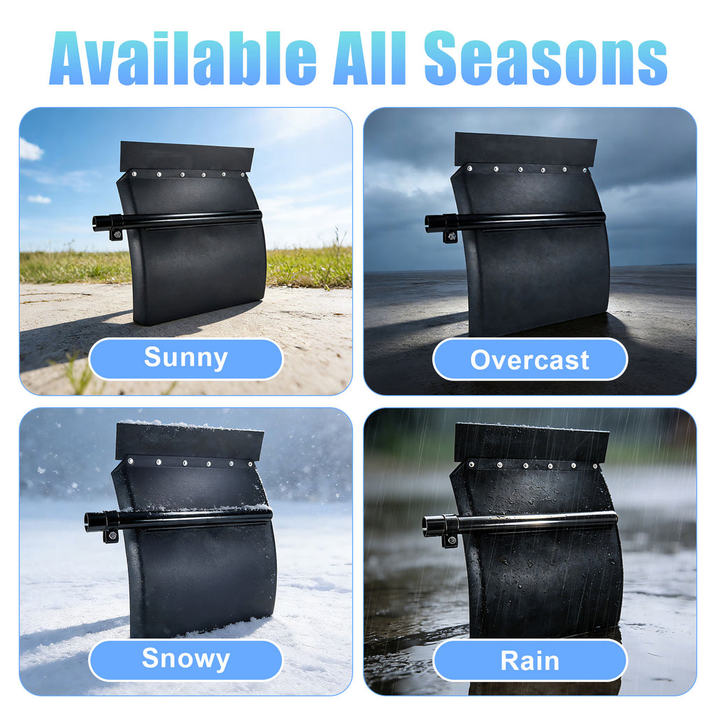 Black 24" Quarter Fender with Mounting Bracket (PL-3001-24)