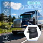 Black 24" Quarter Fender with Mounting Bracket (PL-3001-24)