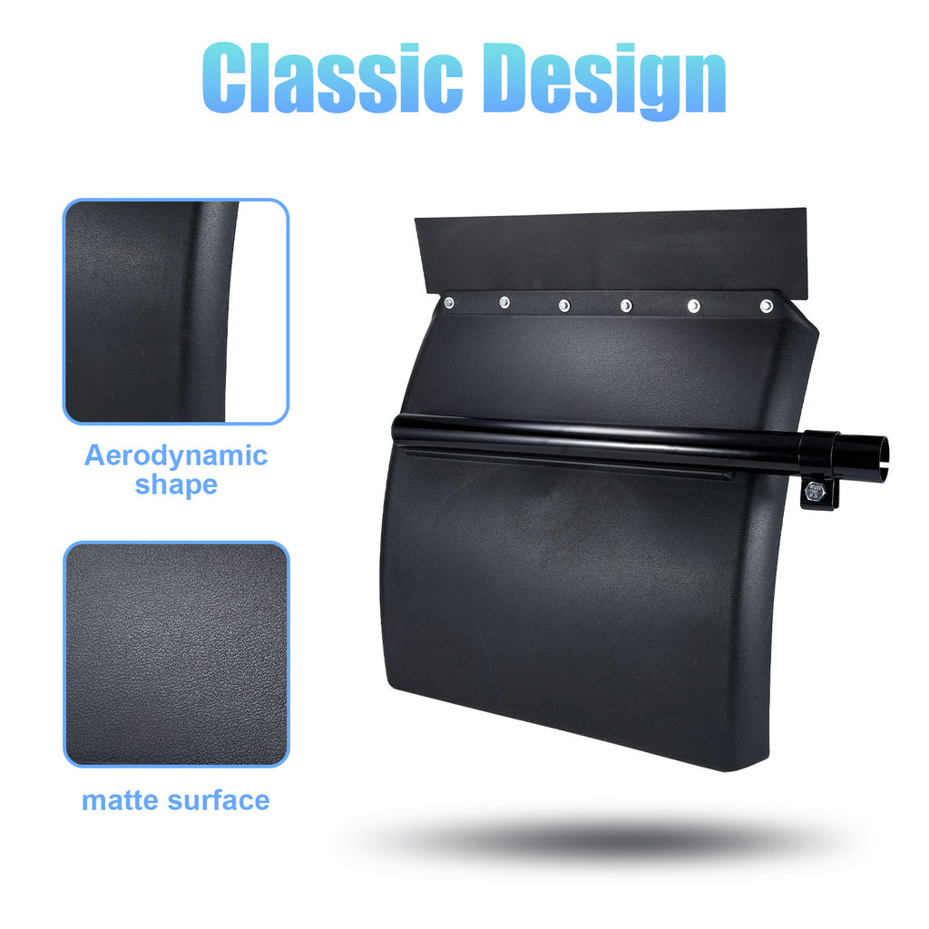 Black 24" Quarter Fender with Mounting Bracket (PL-3001-24)