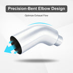 Chrome Bent Exhaust Adapter Tip – 5" Inlet – 6", 7", 8" Outlet - view 15
