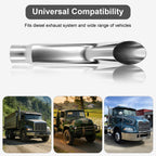 Chrome Exhaust Stack – Flat-Spade Top – 5" Diameter – 36" Length - view 7
