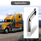 Chrome Exhaust Stack – Flat-Spade Top – 5" Diameter – 36" Length - view 8