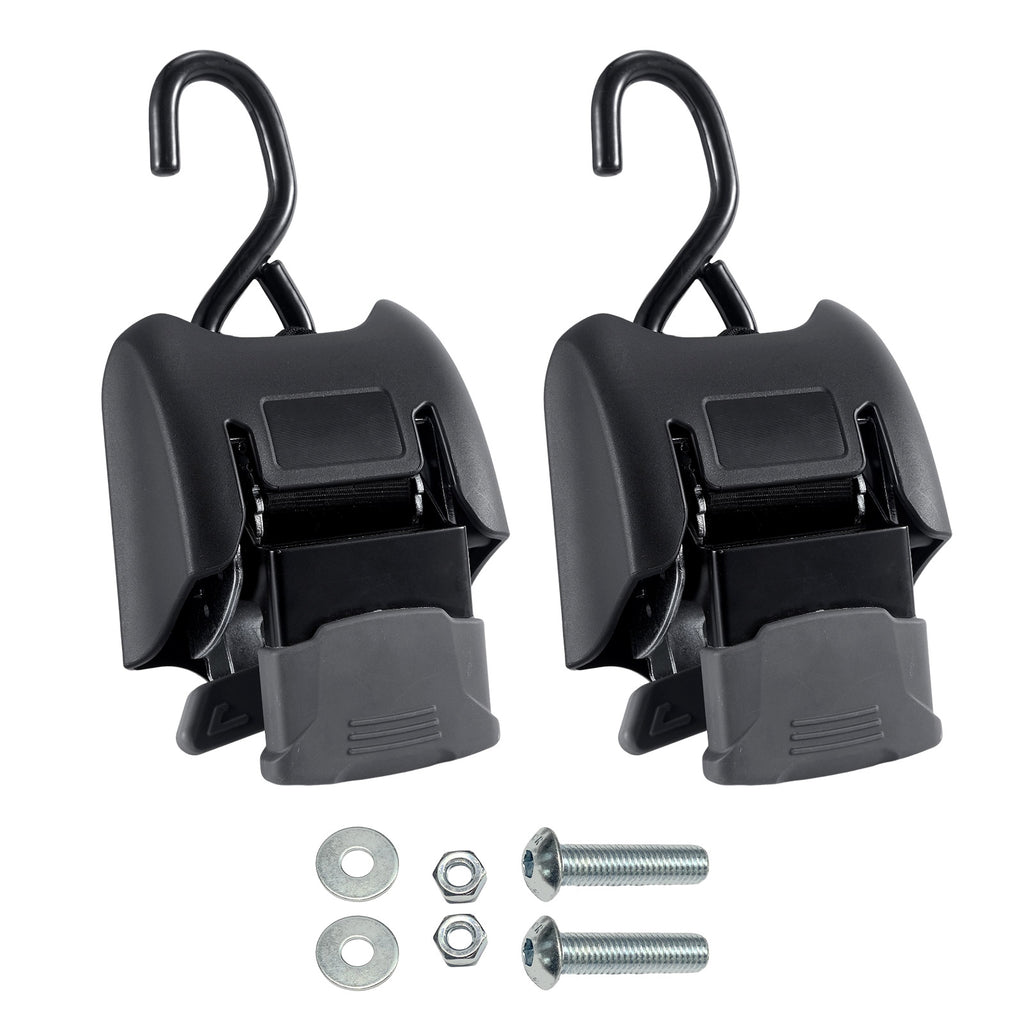 Retractable Ratchet Buckle with Hook — Auto-Winding Cargo Strap (PL-AC11)