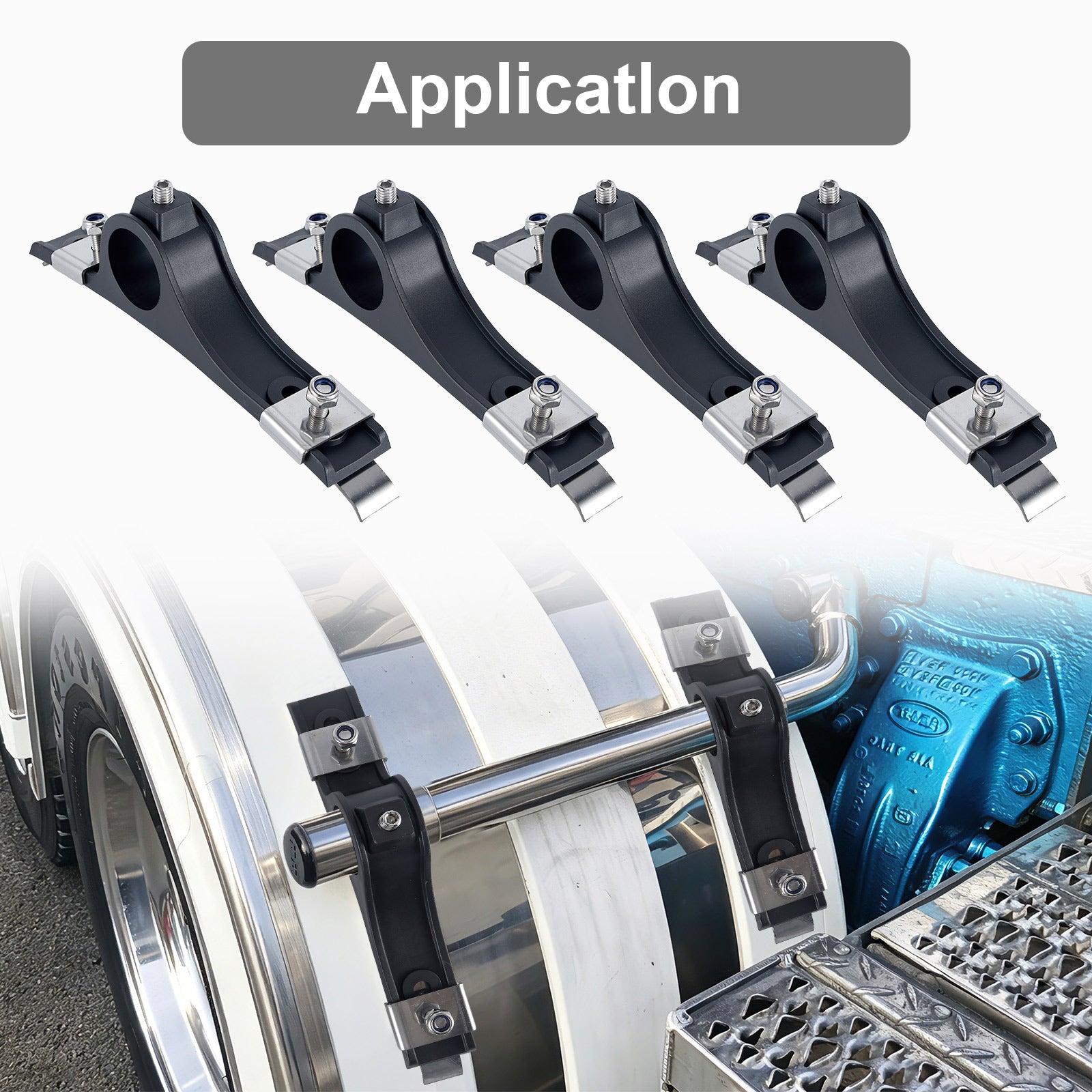 Plastic Pipe Clamp Bracket Set (AC301SS)