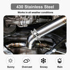 Chrome Exhaust Stack Clamp – 5" – With Mounting Bracket - view 8