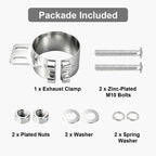 Chrome Exhaust Stack Clamp – 5" – With Mounting Bracket - view 10