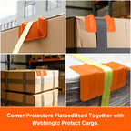 Rigid Deep-V Corner Protector — 10-Pack with Mesh Bag — Orange / Yellow / Red - view 6