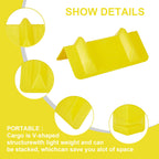 Rigid Deep-V Corner Protector — 10-Pack with Mesh Bag — Orange / Yellow / Red - view 14