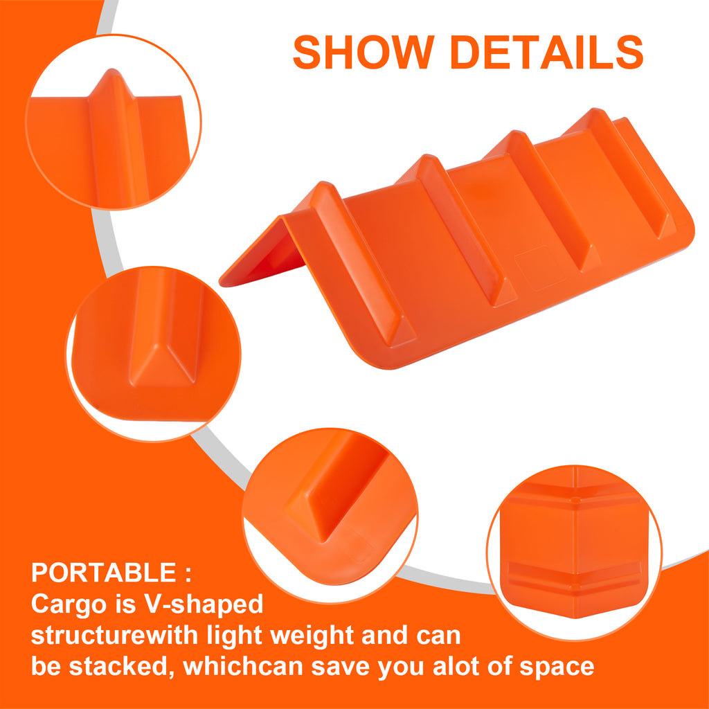 Large Rigid Corner Protector — 4-Pack Orange (PL-CP24)
