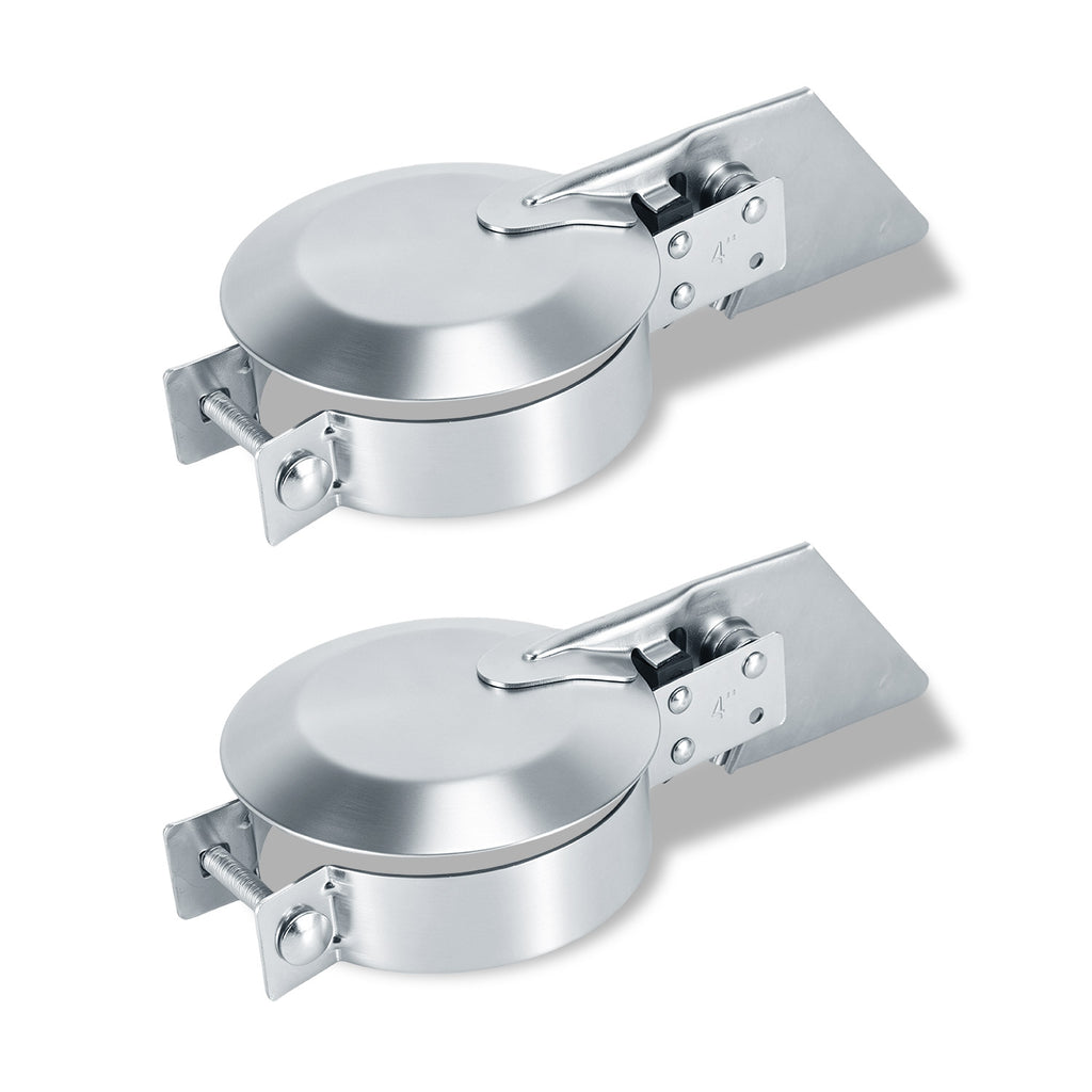 Chrome Exhaust Rain Cap – Spring-Hinge – 4", 5", 6" Diameters