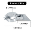Chrome Exhaust Rain Cap – Spring-Hinge – 4", 5", 6" Diameters