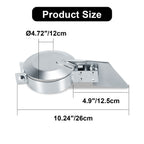 Chrome Exhaust Rain Cap – Spring-Hinge – 4", 5", 6" Diameters - view 2