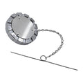 Fuel Tank Cap — Diesel Push-Turn, Chrome with Chain - view 2