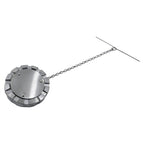 Fuel Tank Cap — Diesel Push-Turn, Chrome with Chain - view 3