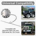 Fuel Tank Cap — Diesel Push-Turn, Chrome with Chain - view 7