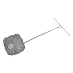 Fuel Tank Cap — Chrome Bolted-Center Design - view 3