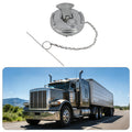 Fuel Tank Cap — Flip-Up Chrome with Chain (PL-L5A)