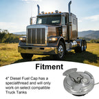 Fuel Tank Cap — Flip-Up Chrome with Chain - view 9