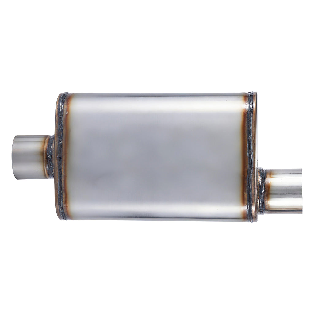 Chambered Muffler – Offset-In / Offset-Out (Same Side) – 2", 2.25", 2.5", 3" (C Series)