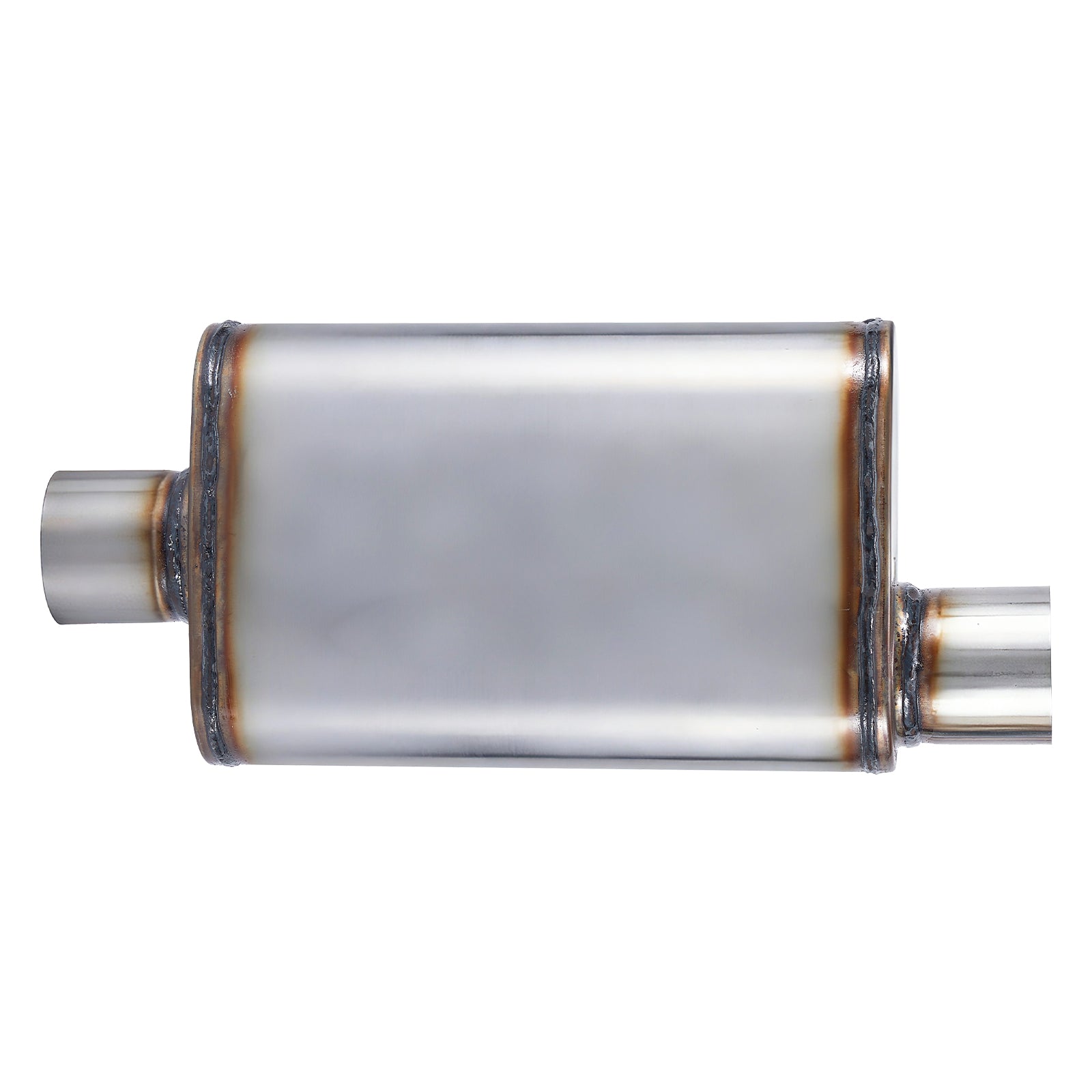 Chambered Muffler – Offset-In / Offset-Out (Same Side) – 2", 2.25", 2.5", 3" (C Series)