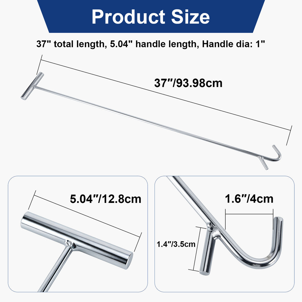 5th Wheel King Pin Puller — T-Handle Chrome (PL-PP136)