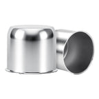 Lug Nut Cover – Dome Cylinder – 3.66" × 4.25" – Stainless / Black - view 2