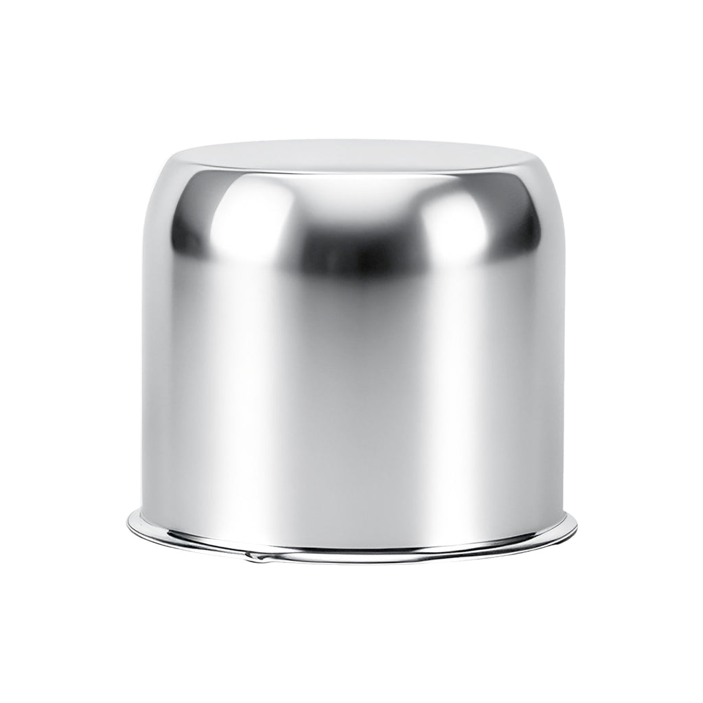 Lug Nut Cover – Dome Cylinder – 3.66" × 4.25" – Stainless / Black (LT4)