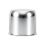Lug Nut Cover – Dome Cylinder – 3.66" × 4.25" – Stainless / Black