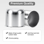 Lug Nut Cover – Dome Cylinder – 3.66" × 4.25" – Stainless / Black - view 6