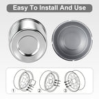 Lug Nut Cover – Dome Cylinder – 3.66" × 4.25" – Stainless / Black - view 9