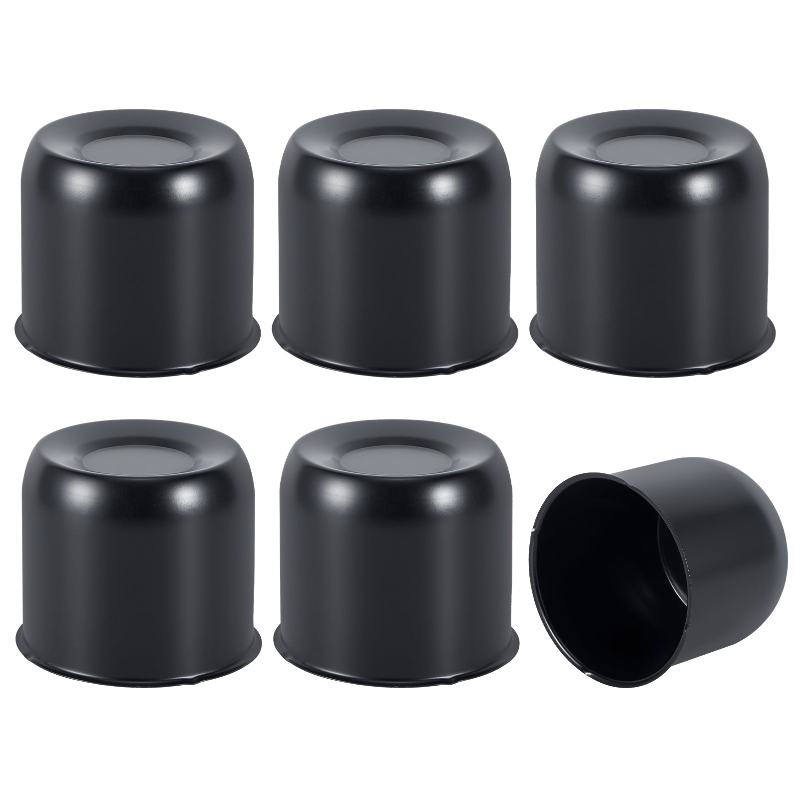 Lug Nut Cover – Dome Cylinder – 3.66" × 4.25" – Stainless / Black (LT4)