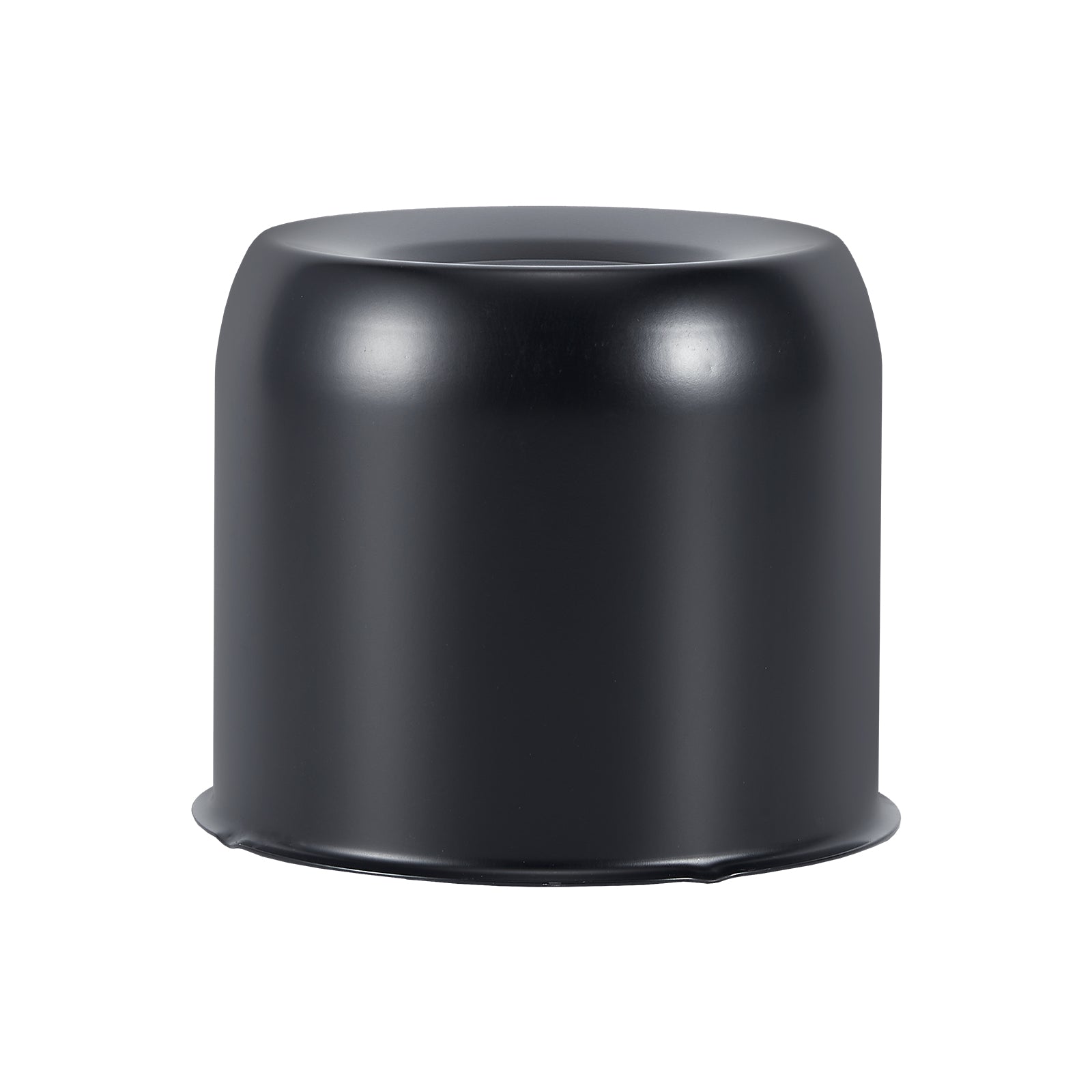 Lug Nut Cover – Dome Cylinder – 3.66" × 4.25" – Stainless / Black (LT4)