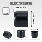 Lug Nut Cover – Dome Cylinder – 3.66" × 4.25" – Stainless / Black - view 14
