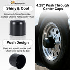 Lug Nut Cover – Dome Cylinder – 3.66" × 4.25" – Stainless / Black - view 15