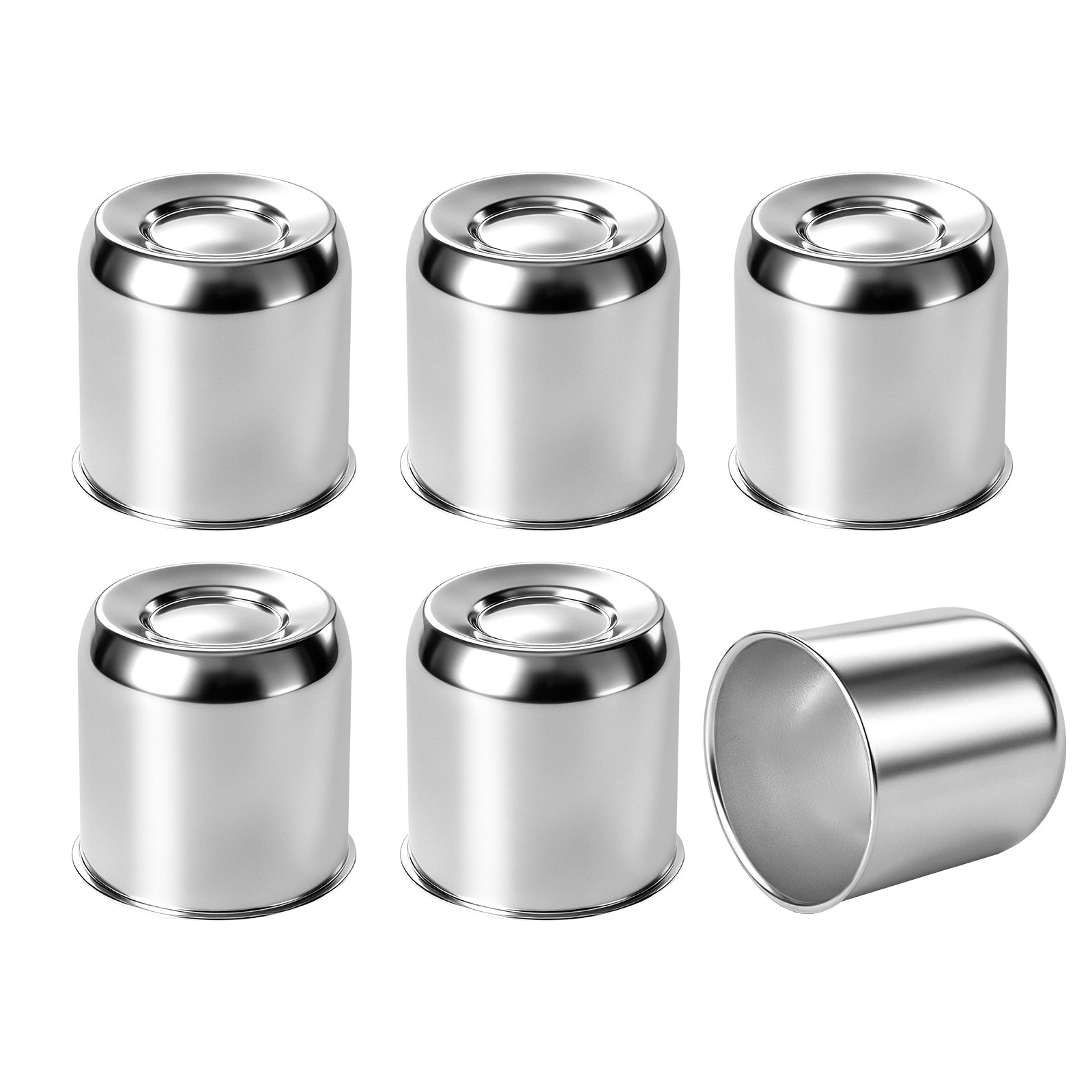 Chrome Lug Nut Cover – Cylindrical Dome – 4.33" × 4.25" (LT10)