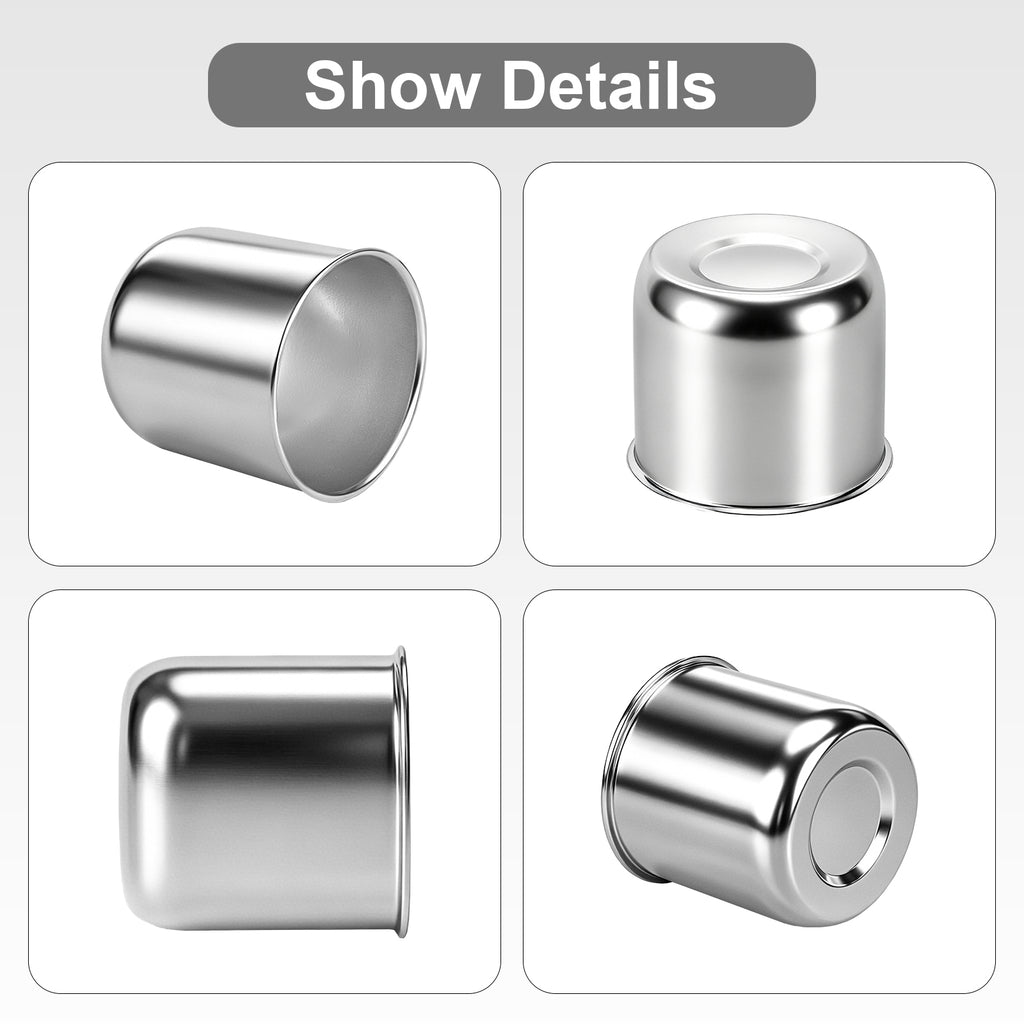 Chrome Lug Nut Cover – Cylindrical Dome – 4.33" × 4.25" (LT10)